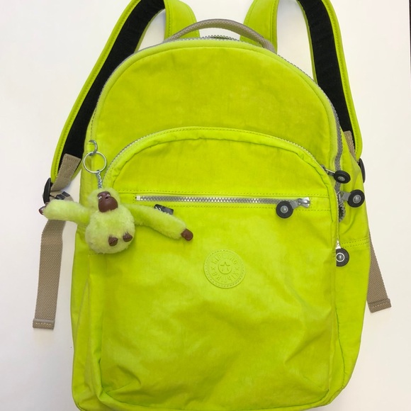Kipling Handbags - 🐒 Seoul Citron Neon Backpack School Bag Monkey